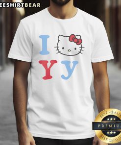 Top I Love Yy Hello Kitty T-Shirt featuring a cute Hello Kitty graphic, perfect for fans and stylish casual wear.