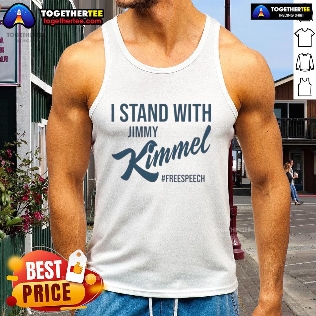 Top I Stand With Jimmy Kimmel Free Speech Tank Top