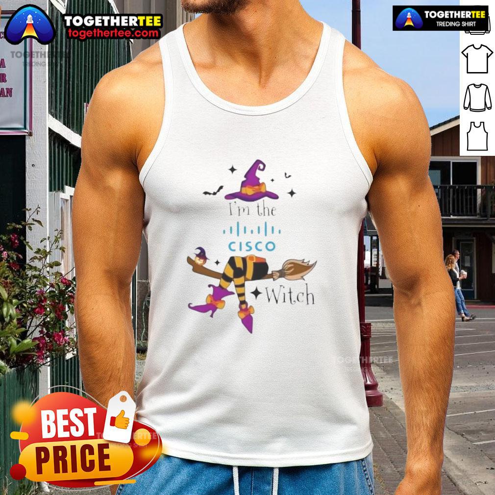 Top I'M The Cisco Witch Halloween Tank Top Top Im The Cisco Witch Halloween Tank Top featuring a spooky design perfect for Halloween festivities.