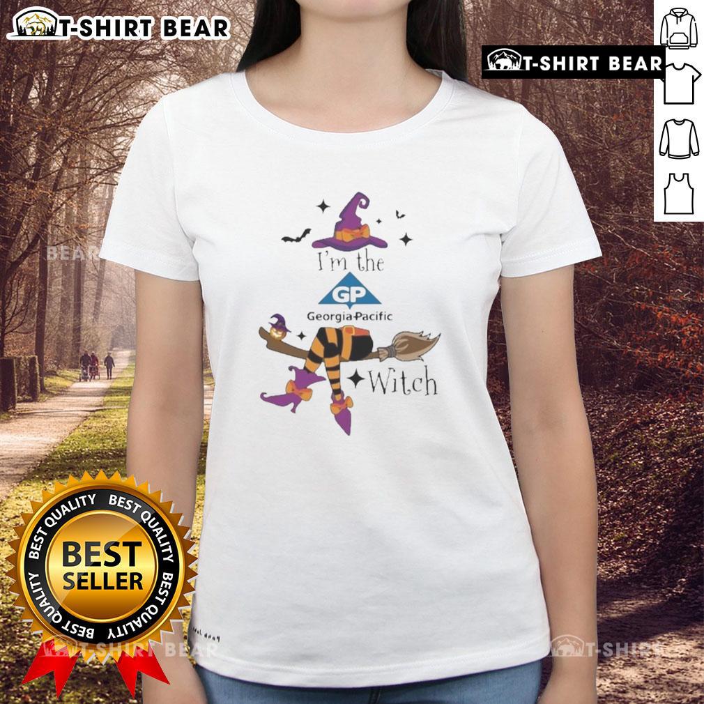 Top I'M The Georgia Witch Halloween Ladies Tee Womens Halloween tee featuring 'Top Im The Georgia Witch' design, perfect for spooky season celebrations.