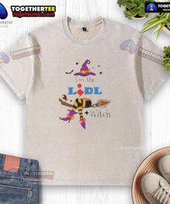 Top Im The Lidl Witch Halloween Washed T-Shirt featuring a spooky design perfect for Halloween festivities.