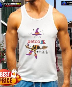 Top Im The Petco Witch Halloween Tank Top featuring a playful witch graphic, perfect for festive pet lovers.