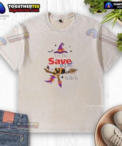 Top Im The Save A Lot Witch Halloween washed t-shirt featuring a spooky design perfect for Halloween celebrations.