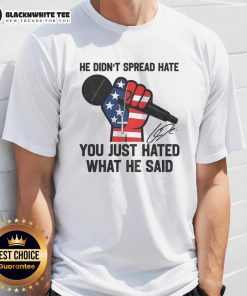 Top In Memory Of Charlie Kirk Signature T-Shirt - Celebrating his message and legacy without spreading hate.