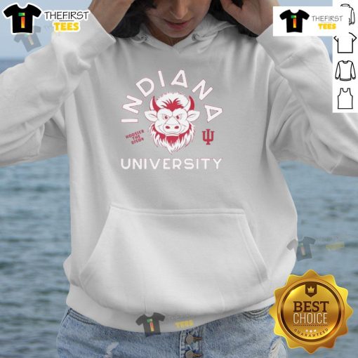 Top Indiana University Hoosier The Bison 25 mascot hoodie featuring vibrant colors and a stylish design for fans.