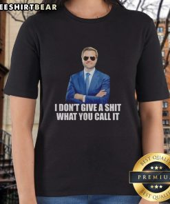 Top JD Vance I Don't Give A Shit What You Call It Ladies Tee in vibrant colors, perfect for casual wear and bold statements.
