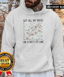 Top Kalirally Silly Duck hoodie featuring 'Got All My Ducks On A Best Fit Line' design, perfect for casual wear.