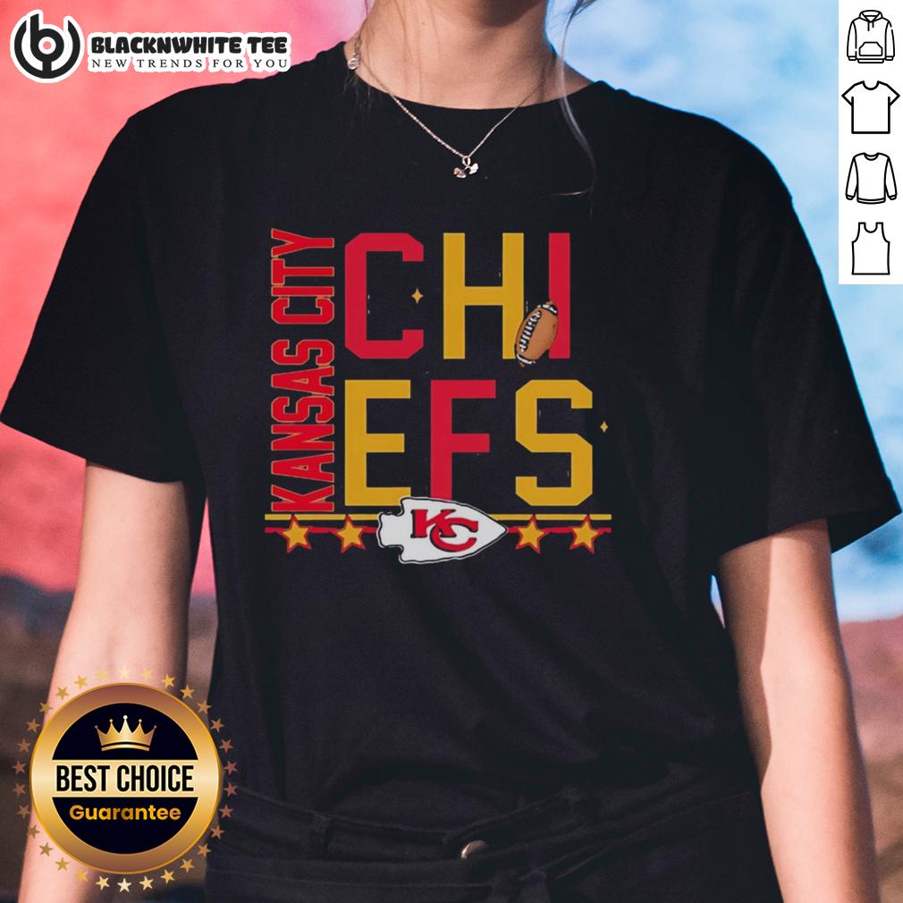 Top Kansas City Chiefs Design Box Ladies Tee Alt Text: Stylish Kansas City Chiefs design box ladies tee featuring bold team colors and logo, perfect for any fan.