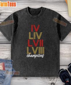 Alt Text: Top Kansas City Chiefs LVI Stack t-shirt, showcasing vibrant team colors and logo for fans of Kansas City football.