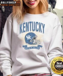 Top Kentucky Wildcats Prime Play Sweatshirt in blue, showcasing team logo and stylish design for fans and athletes.
