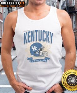 Top Kentucky Wildcats Prime Play Tank Top featuring team colors and logo, perfect for fans and summer sports events.