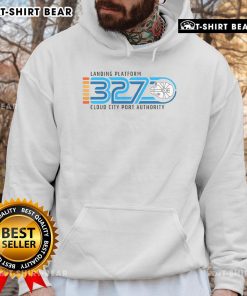 Top Landing Platform 327 hoodie featuring Cloud City Port Authority design, perfect for fans of sci-fi and adventure.