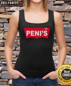 Top Lena Nitro Penis Logo Tank Top featuring a bold graphic design, perfect for casual wear and unique fashion statements.