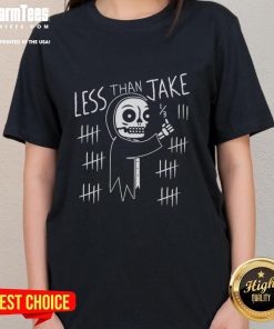 Top-Less Than Jake Skelemark Ladies Tee featuring a vibrant skeleton design on a stylish women's t-shirt.