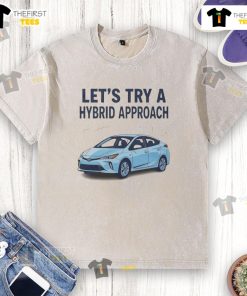 Casual washed t-shirt featuring a hybrid approach design, perfect for a trendy and comfortable everyday look.