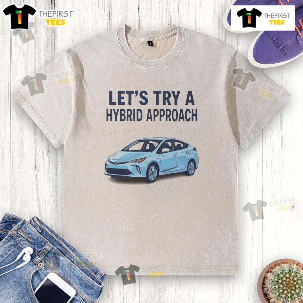 Top Let'S Try A Hybrid Approach Washed T Shirt Casual washed t-shirt featuring a hybrid approach design, perfect for a trendy and comfortable everyday look.