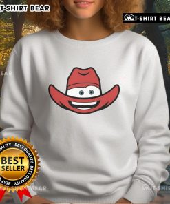 Top Lightning McLean Hat Sweatshirt featuring vibrant graphics and cozy design for fans of the Lightning McQueen franchise.