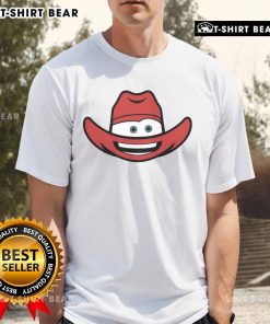 Top Lightning McLean Hat T-Shirt featuring vibrant graphics, perfect for fans of Cars and stylish casual wear.