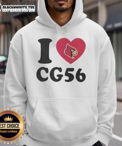 Alt Text: Top Louisville Cardinals Carter Guillaume I Heart CG56 hoodie, showcasing vibrant team colors and stylish design.