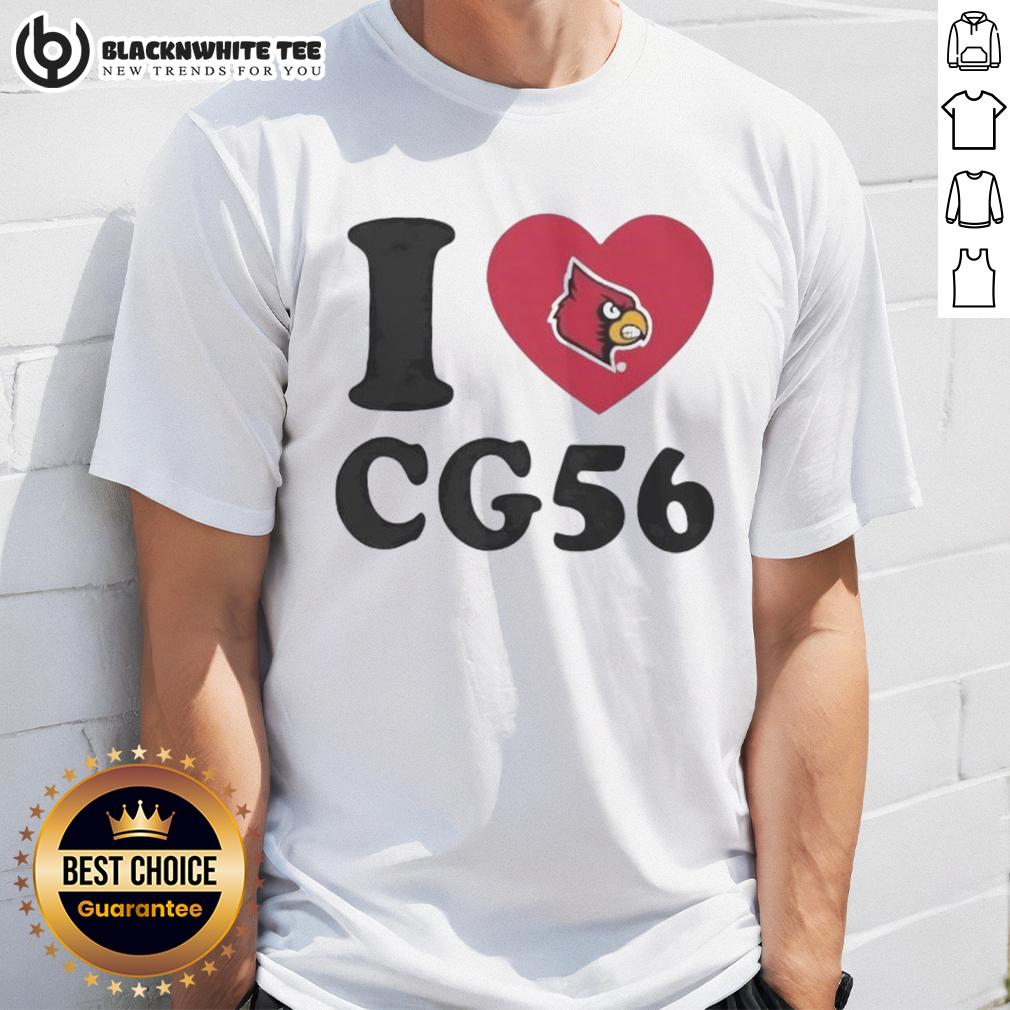 Top Louisville Cardinals Carter Guillaume I Heart Cg56 T Shirt Alt Text: Top Louisville Cardinals Carter Guillaume I Heart CG56 T-Shirt featuring vibrant graphics and team colors.