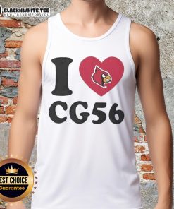Louisville Cardinals Carter Guillaume I Heart CG56 tank top in vibrant colors, perfect for sports fans and casual wear.