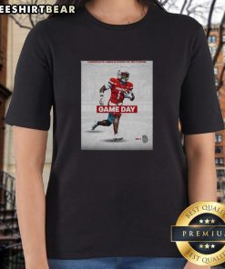 Top Louisville Cardinals vs James Madison football gameday week 2 ladies tee in red, showcasing team spirit and style.