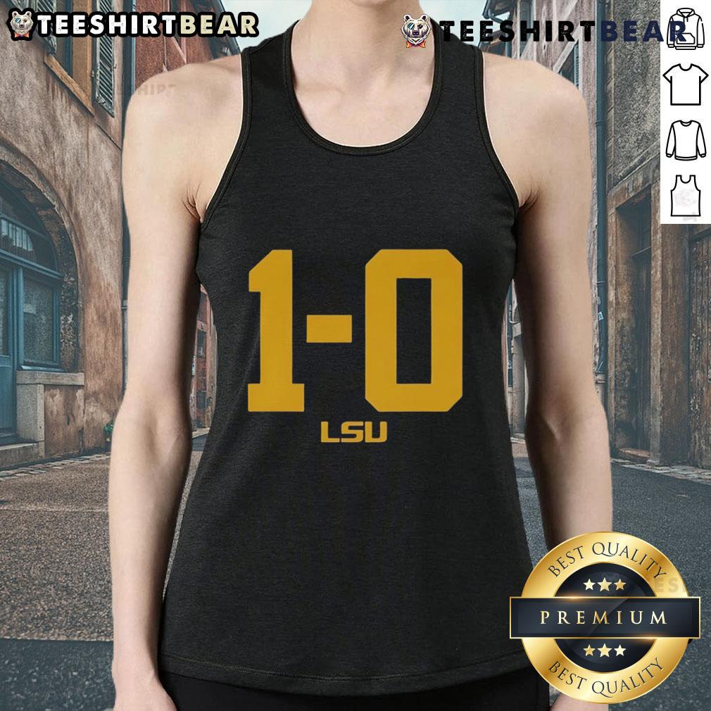 Top Lsu Football Tigers 1 0 Tank Top LSU Football Tigers tank top featuring a bold design, perfect for fans supporting the team in style.