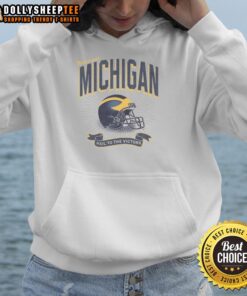 Top Michigan Wolverines Prime Play Hoodie featuring bold team colors and logo, perfect for fans and casual wear.