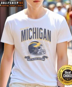 Top Michigan Wolverines Prime Play T-Shirt featuring classic logo and comfortable design for fans and athletes.