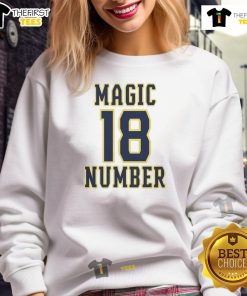 Top Milwaukee Brewers MLB Magic Number 18 Sweatshirt featuring team colors and logo, perfect for fans and game day.