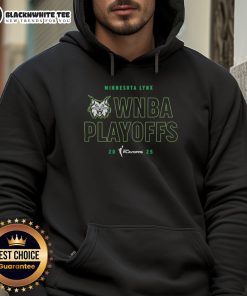 Top Minnesota Lynx 2025 WNBA Playoffs logo hoodie featuring vibrant team colors and stylish design for fans.