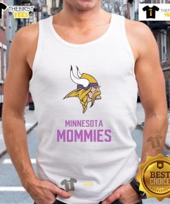 Minnesota Mommies tank top featuring the Minnesota Vikings logo, perfect for fans and stylish moms.