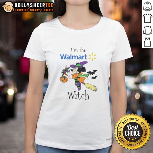 Top Minnie Mouse Halloween ladies tee at Walmart features a fun witch design for trick or treating.