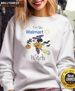 Top Minnie Mouse Halloween sweatshirt from Walmart, perfect for trick or treating and festive fall celebrations.