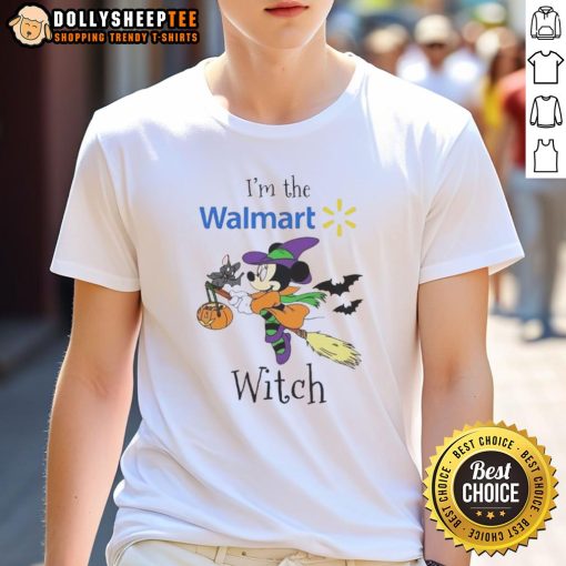 Alt Text: Top Minnie Mouse Halloween T-Shirt for Trick or Treat at Walmart, featuring a fun witch design for festive celebrations.