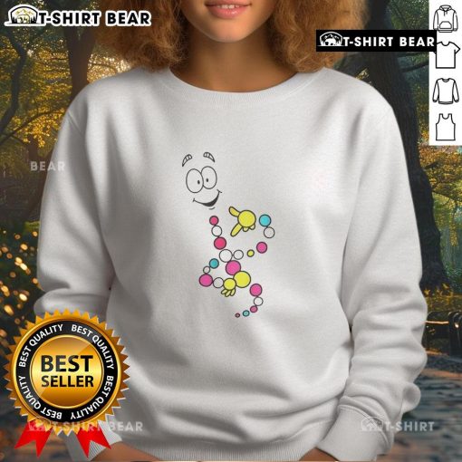 Top Mr. DNA Cartoon Science Lovers Sweatshirt featuring a fun DNA graphic, perfect for science enthusiasts and casual wear.