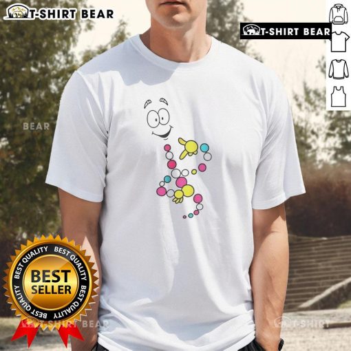 Top Mr DNA cartoon science lovers t-shirt featuring a fun design for science enthusiasts and educators.
