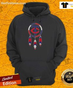 Top Native American Indians X Minnesota Twins baseball hoodie featuring vibrant team colors and unique design.