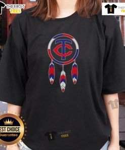 Top Native American Indians X Minnesota Twins baseball ladies tee featuring vibrant design and team spirit.