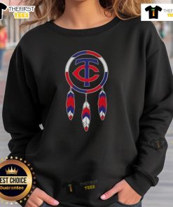 Top Native American Indians X Minnesota Twins baseball sweatshirt featuring vibrant graphics and a stylish design.