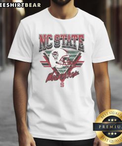 Vintage NC State Wolfpack Triangle T-Shirt showcasing classic design and school spirit, perfect for fans and collectors.