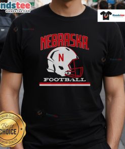 Vintage Nebraska Cornhuskers basketball helmet t-shirt featuring classic design and team colors for fans and collectors.