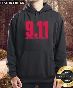 Alt Text: Cozy Ohio State Buckeyes hoodie featuring Never Forget 9/11 design, perfect for fans and remembrance.