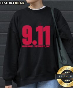 Ohio State Buckeyes sweatshirt featuring 'Never Forget 9/11' design, perfect for fans honoring the memory.