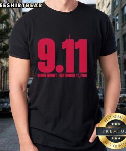 Alt Text: Top Never Forget 9.11 Ohio State Buckeyes T-Shirt featuring patriotic design and team logo, perfect for fans.
