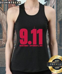 Ohio State Buckeyes tank top featuring 'Never Forget 9/11' design, perfect for fans honoring the memory with style.
