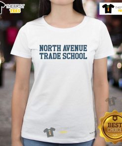 Top North Avenue Trade School ladies' tee in vibrant colors, showcasing school spirit and style for students.