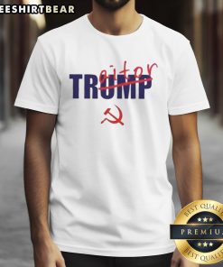 Top Not Trump Traitor T-Shirt featuring bold text design, perfect for expressing political views and humor.
