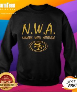 Cozy sweatshirt featuring San Francisco 49ers logo, part of the Top NWA Nines With Attitude collection.