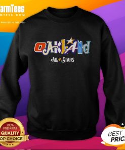 Top Oakland All Stars design logo on a stylish team players sweatshirt, perfect for fans and sports enthusiasts.
